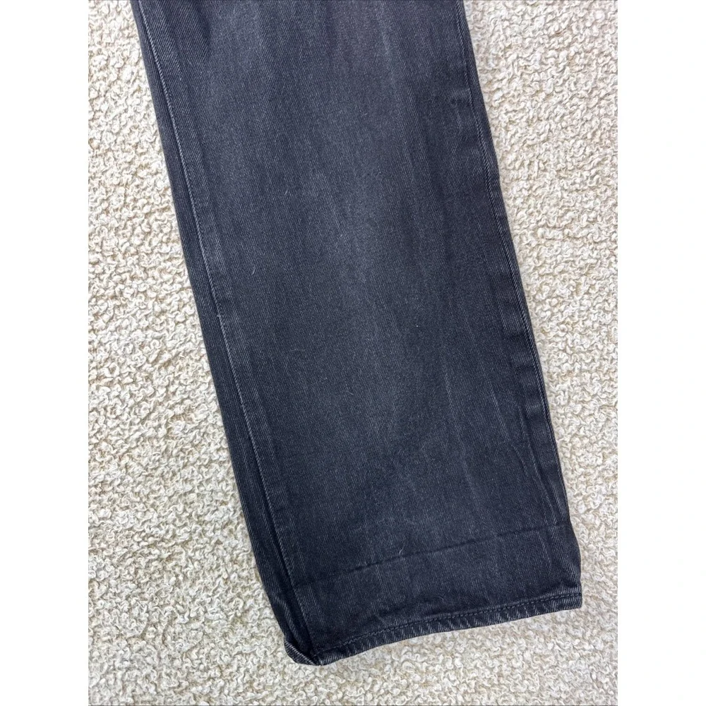 Levis 501XX Jeans Mens 36x32 Black Denim Button Fly Dark Wash Vintage Bootcut